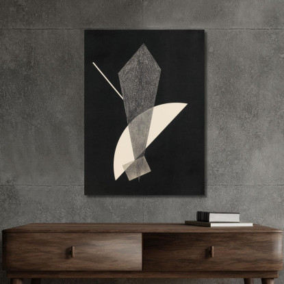 Costruzione V László Moholy-Nagy lmn28 quadro stampato su tela