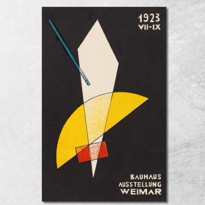 Cartoline Del Bauhaus Di Weimar N. 7 László Moholy-Nagy lmn44 quadro stampato su tela