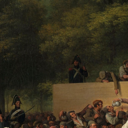 Distribuzione Di Vino E Cibo Agli Champs-Élysées In Occasione Della Festa Del Re Louis Léopold Boilly llb5 quadro stampato su t