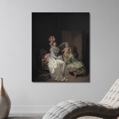 Incoronazione Della Statuetta Di Cupido Louis Léopold Boilly llb8 quadro stampato su tela