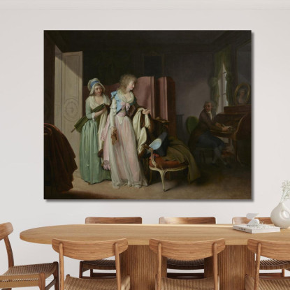 La Visita Ricambiata Louis Léopold Boilly llb13 quadro stampato su tela