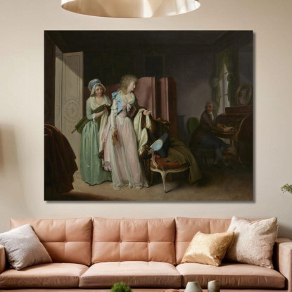 La Visita Ricambiata Louis Léopold Boilly llb13 quadro stampato su tela