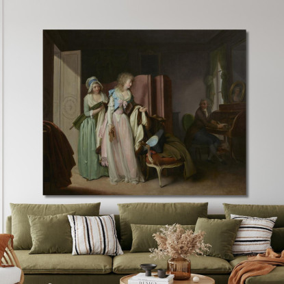 La Visita Ricambiata Louis Léopold Boilly llb13 quadro stampato su tela