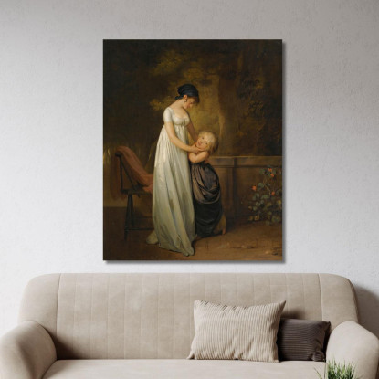 Carezze Materne Louis Léopold Boilly llb15 quadro stampato su tela