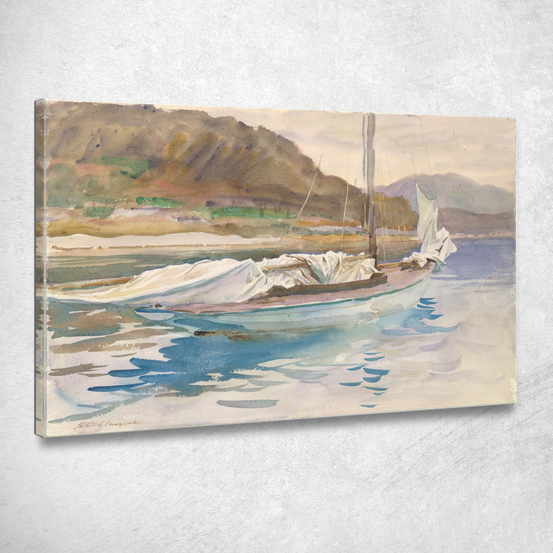 Vele Inattive John Singer Sargent jss110 quadro stampato su tela