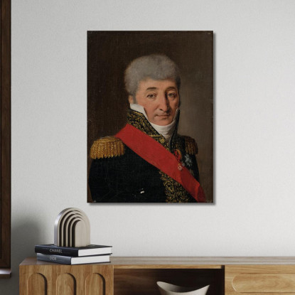 Ritratto Di Charles Pierre François Augereau Louis Léopold Boilly llb24 quadro stampato su tela
