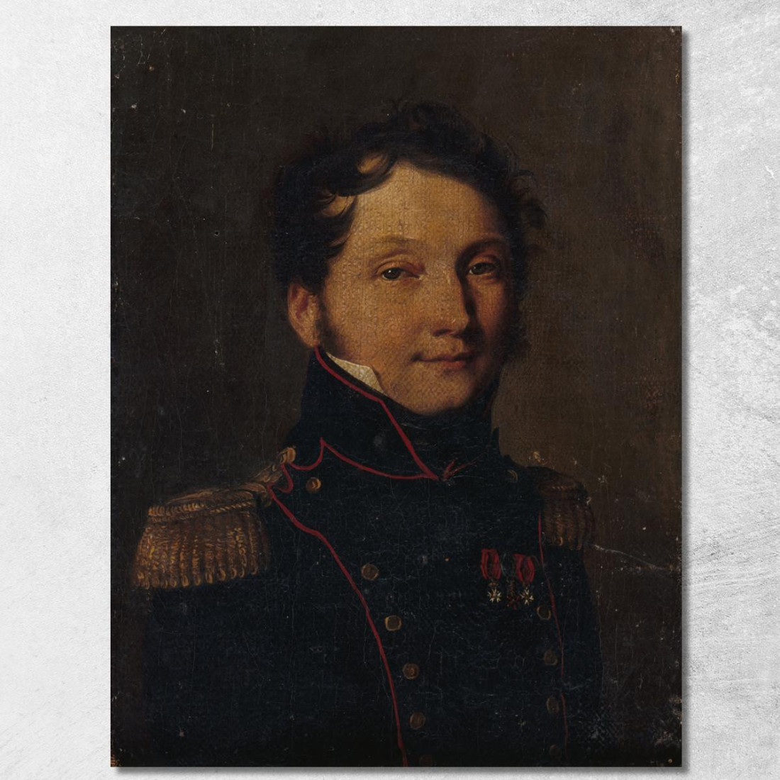 Ritratto Detto Del Capitano Jules Raulin Louis Léopold Boilly llb31 quadro stampato su tela