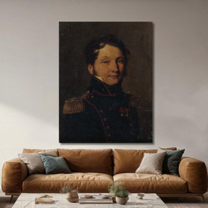 Ritratto Detto Del Capitano Jules Raulin Louis Léopold Boilly llb31 quadro stampato su tela