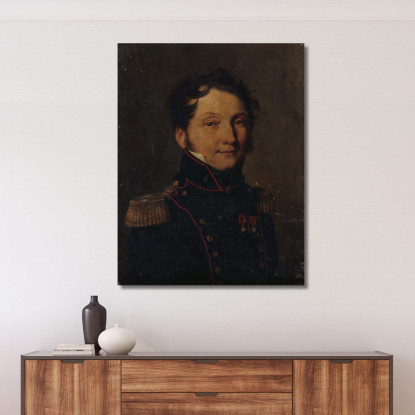 Ritratto Detto Del Capitano Jules Raulin Louis Léopold Boilly llb31 quadro stampato su tela