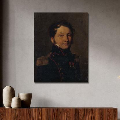 Ritratto Detto Del Capitano Jules Raulin Louis Léopold Boilly llb31 quadro stampato su tela
