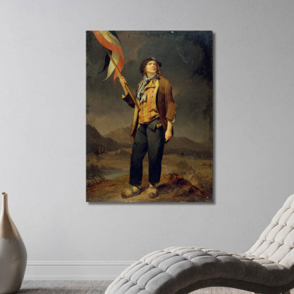 Ritratto Del Cantante Simon Chenard Louis Léopold Boilly llb32 quadro stampato su tela