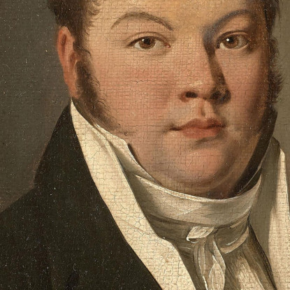 Ritratto Di Un Uomo Con Giacca Nera Louis Léopold Boilly llb33 quadro stampato su tela