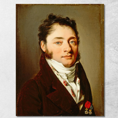 Ritratto Di Un Gentiluomo Louis Léopold Boilly llb37 quadro stampato su tela