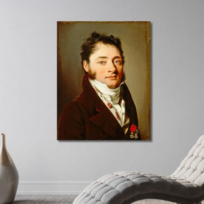 Ritratto Di Un Gentiluomo Louis Léopold Boilly llb37 quadro stampato su tela