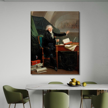 Ritratto Di Jan Anthony D'Averhoult (1756-1792) Louis Léopold Boilly llb44 quadro stampato su tela
