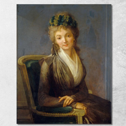 Ritratto Presunto Di Lucile Desmoulins Louis Léopold Boilly llb46 quadro stampato su tela