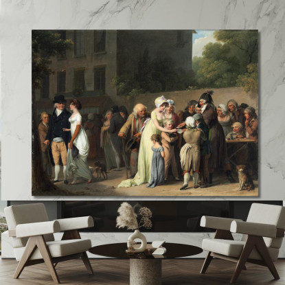 Il Baro Sul Boulevard Louis Léopold Boilly llb51 quadro stampato su tela