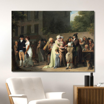 Il Baro Sul Boulevard Louis Léopold Boilly llb51 quadro stampato su tela