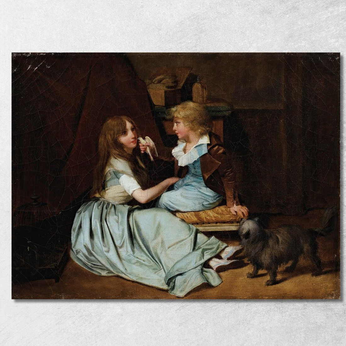 La Colomba Prediletta Louis Léopold Boilly llb52 quadro stampato su tela