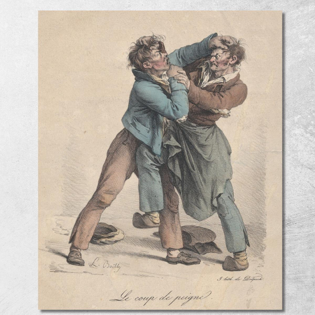 Il Colpo Del Pettine Louis Léopold Boilly llb53 quadro stampato su tela