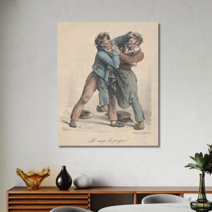 Il Colpo Del Pettine Louis Léopold Boilly llb53 quadro stampato su tela