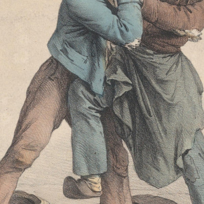 Il Colpo Del Pettine Louis Léopold Boilly llb53 quadro stampato su tela