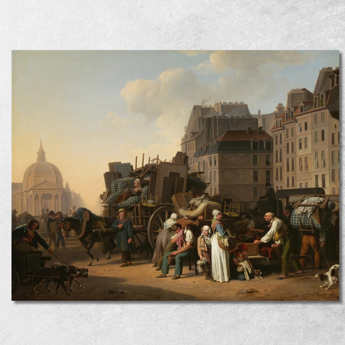 I Traslochi Louis Léopold Boilly llb59 quadro stampato su tela