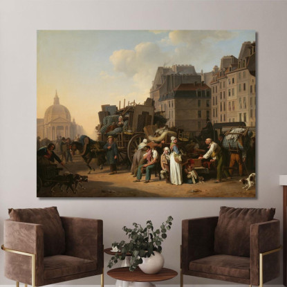 I Traslochi Louis Léopold Boilly llb59 quadro stampato su tela