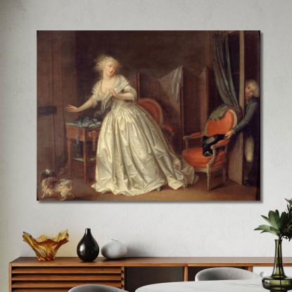La Partenza Precipitosa Louis Léopold Boilly llb60 quadro stampato su tela