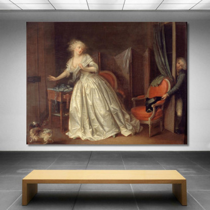 La Partenza Precipitosa Louis Léopold Boilly llb60 quadro stampato su tela