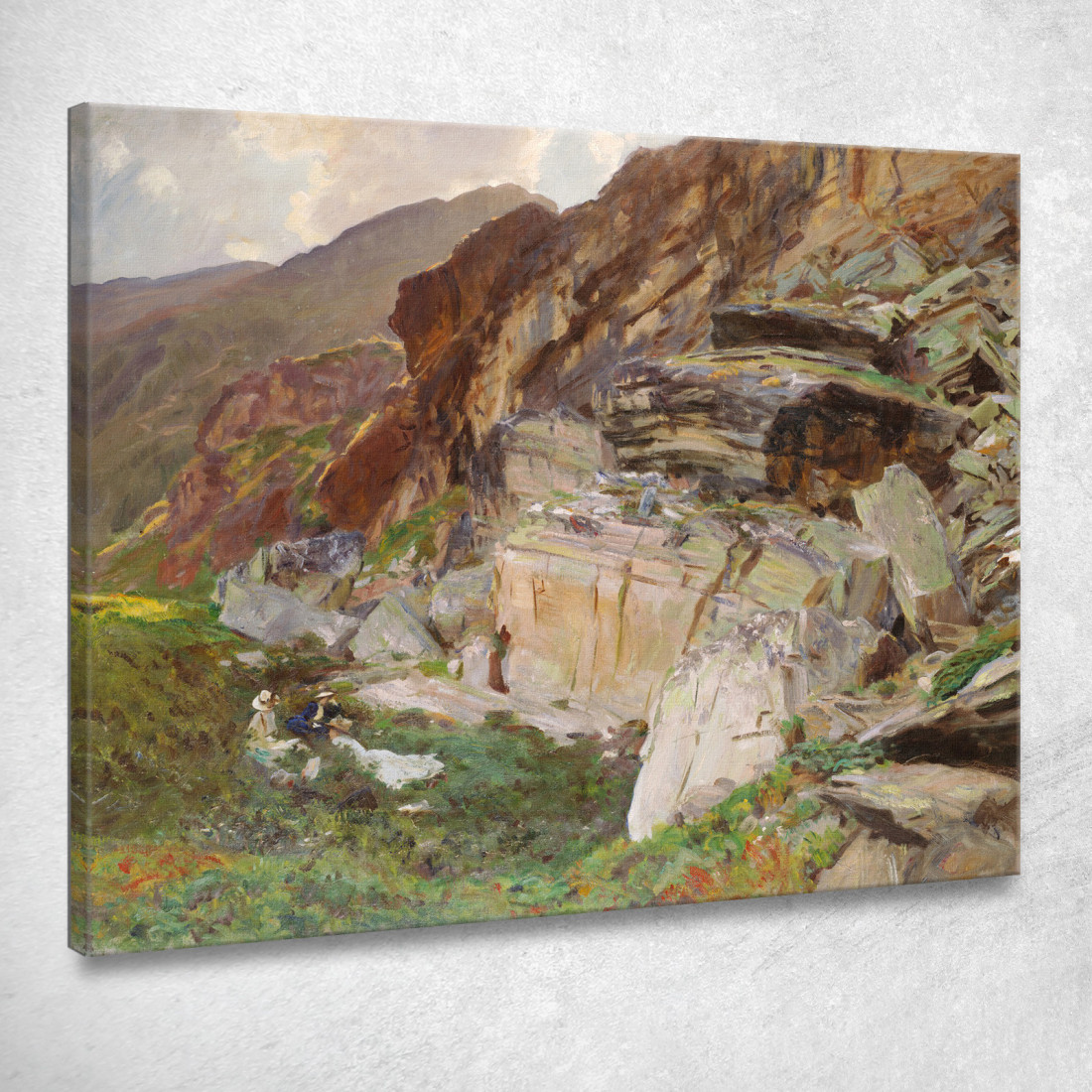 Nella Valle Del Sempione John Singer Sargent jss115 quadro stampato su tela