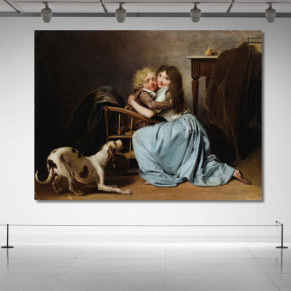 La Paura Infondata Louis Léopold Boilly llb65 quadro stampato su tela