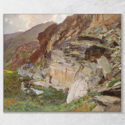 Nella Valle Del Sempione John Singer Sargent jss115 quadro stampato su tela
