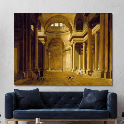 Vista Interna Del Panthéon Louis Léopold Boilly llb68 quadro stampato su tela