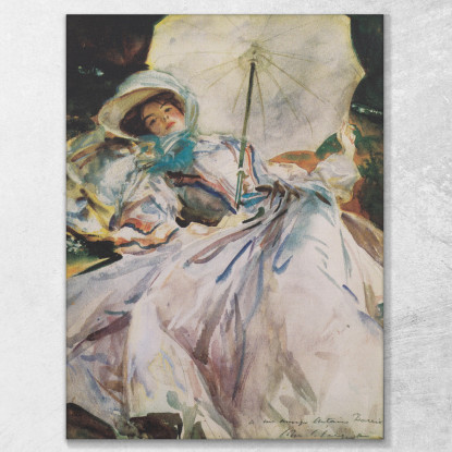 Signora Con Un Parasole John Singer Sargent jss126 quadro stampato su tela