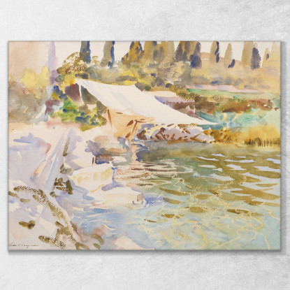 Lago Di Garda John Singer Sargent jss128 quadro stampato su tela