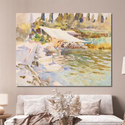 Lago Di Garda John Singer Sargent jss128 quadro stampato su tela