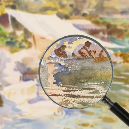 Lago Di Garda John Singer Sargent jss128 quadro stampato su tela
