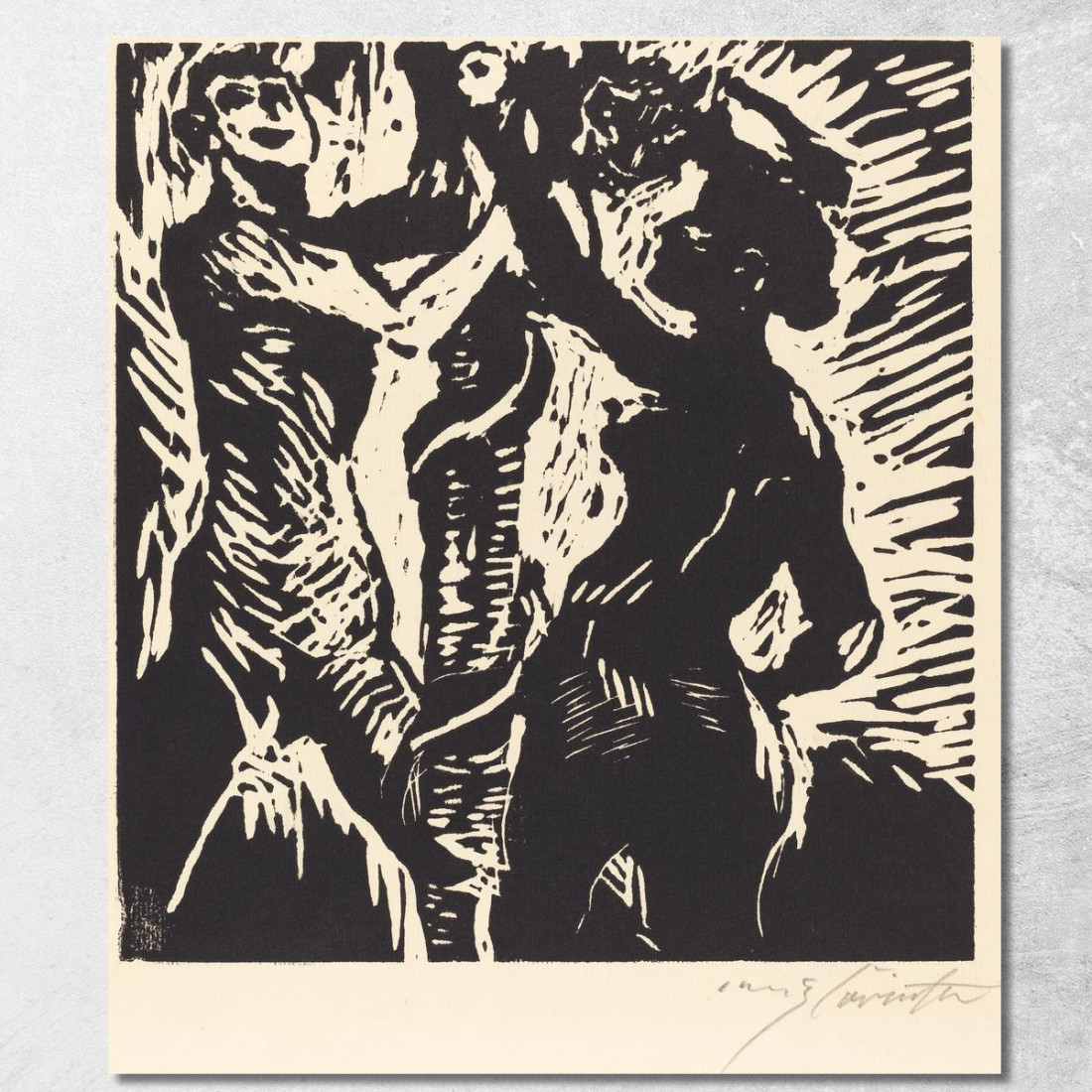 Adam Et Ève - La Chute Lovis Corinth lcr1 tableau impression sur toile