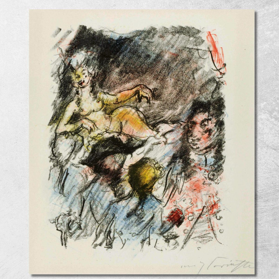 À La Cour De Dresde Lovis Corinth lcr2 tableau impression sur toile