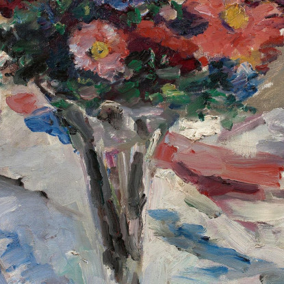 Asters Dans Un Verre Calice Lovis Corinth lcr3 tableau impression sur toile