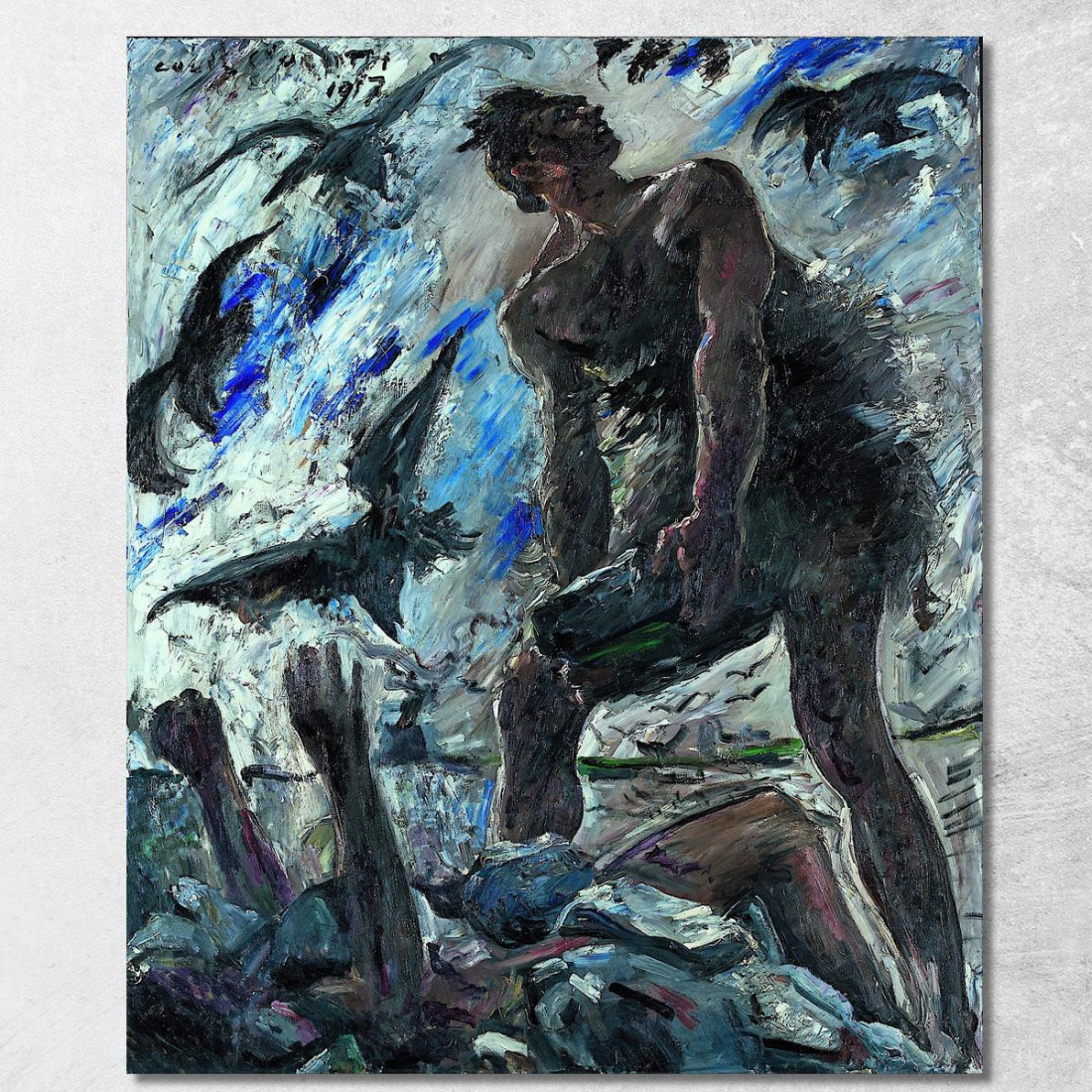 Caïn Lovis Corinth lcr8 tableau impression sur toile