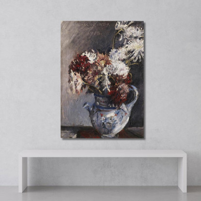 Chrysanthèmes Dans Une Cruche Lovis Corinth lcr9 tableau impression sur toile