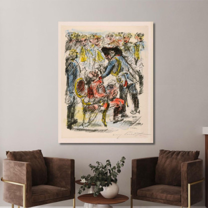 Le Vieux Fritz Et Le Vieux Ziethen - 'Qu'Il Reste Tranquillement Assis' Lovis Corinth lcr13 tableau impression sur toile