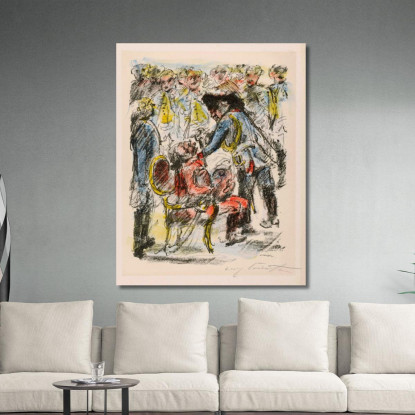 Le Vieux Fritz Et Le Vieux Ziethen - 'Qu'Il Reste Tranquillement Assis' Lovis Corinth lcr13 tableau impression sur toile