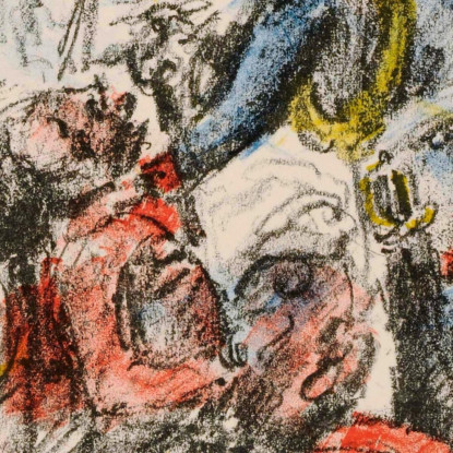 Le Vieux Fritz Et Le Vieux Ziethen - 'Qu'Il Reste Tranquillement Assis' Lovis Corinth lcr13 tableau impression sur toile