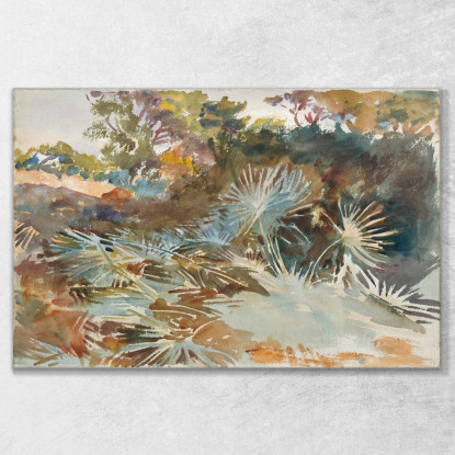 Paesaggio Con Palme Nane John Singer Sargent jss132 quadro stampato su tela
