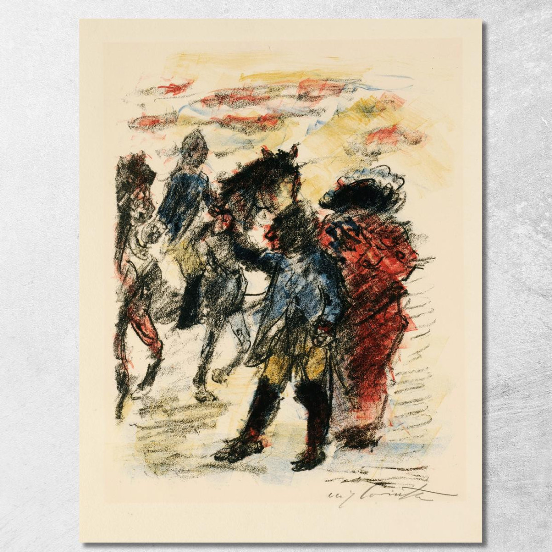 La Fuite Avortée Lovis Corinth lcr23 tableau impression sur toile