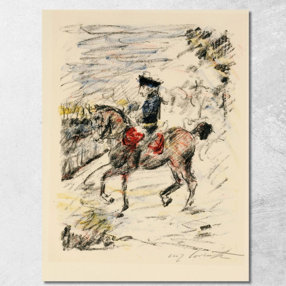 La Parade De Garde Lovis Corinth lcr24 tableau impression sur toile