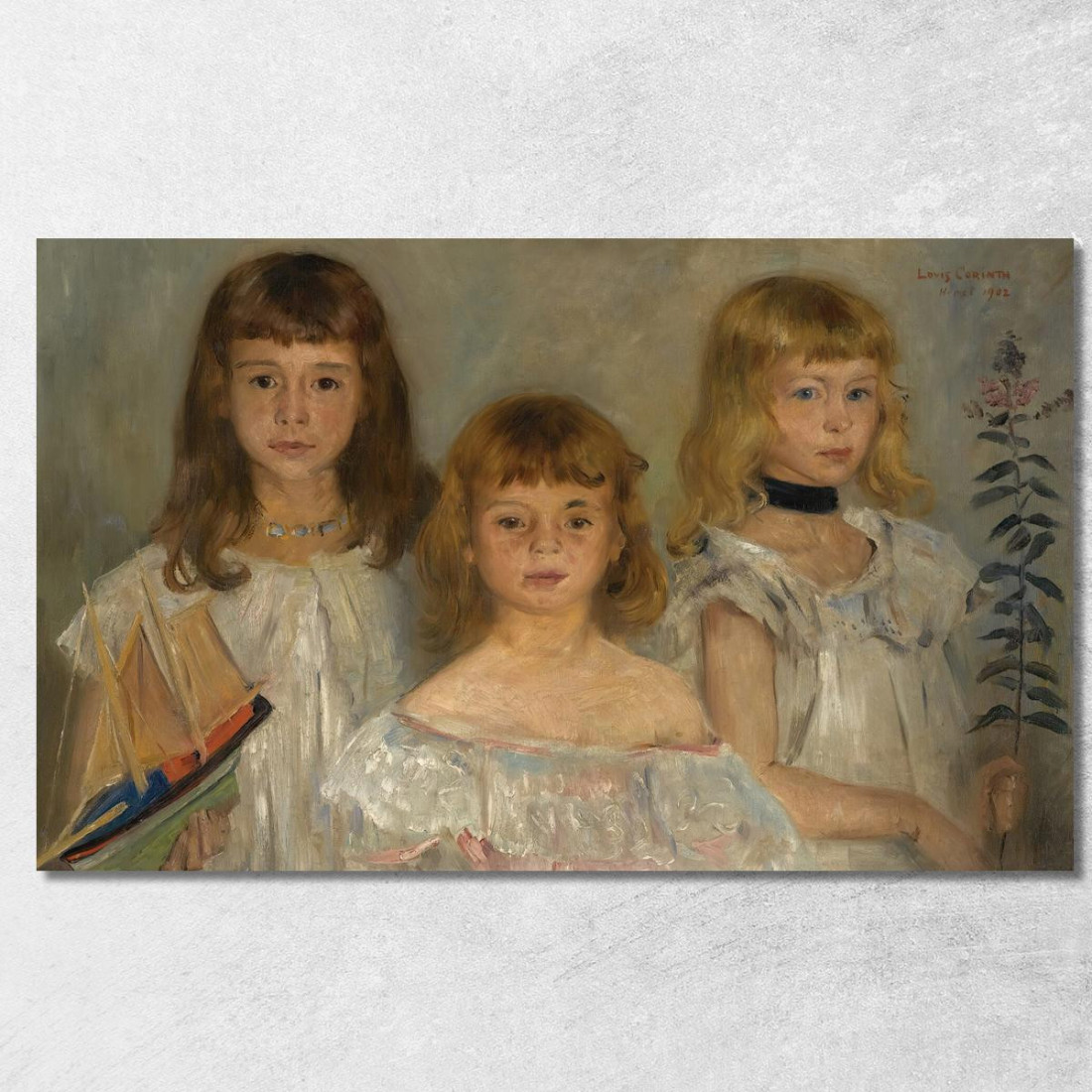Trois Petites Filles Lovis Corinth lcr25 tableau impression sur toile